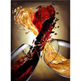 Full Diamond Painting kit - Wine glasses clink