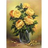 Full Diamond Painting kit - Yellow chrysanthemum