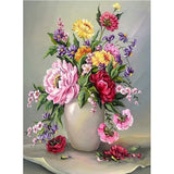 Full Diamond Painting kit - Flowers on vase