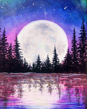 Full Diamond Painting kit - The lake under the moonlight