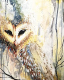 Full Diamond Painting kit - Watercolor owl
