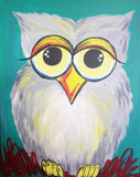 Full Diamond Painting kit - Big Eyed Owl