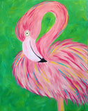 Full Diamond Painting kit - Beautiful flamingo
