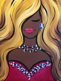 Full Diamond Painting kit - Beautiful girl with long hair