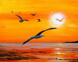 Full Diamond Painting kit - Seagull flying