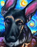 Full Diamond Painting kit - Black dog