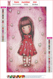 Full Diamond Painting kit - Gorjuss girl