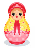 Full Diamond Painting kit - Russian doll