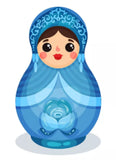 Full Diamond Painting kit - Russian doll