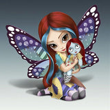 Full Diamond Painting kit - Butterfly Elf and Doll