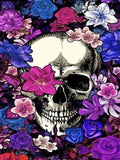 Full Diamond Painting kit - Skull and flowers