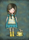 Full Diamond Painting kit - Gorjuss girl - The Little Friend