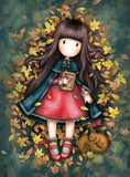 Full Diamond Painting kit - Gorjuss girl - Autumn Leaves