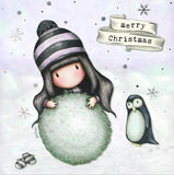 Full Diamond Painting kit - Gorjuss girl - Merry Christmas (Snow Ball)
