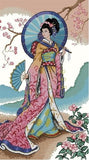 Full Diamond Painting kit - Flower of the East Geisha