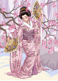 Full Diamond Painting kit - Japanese geisha