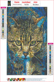 Full Diamond Painting kit - Cat