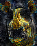 Full Diamond Painting kit - Rhinoceros