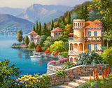Full Diamond Painting kit - Houses by the sea