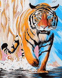 DIY Painting by number kit | Ferocious tiger