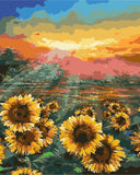 DIY Painting by number kit | Sunflower garden