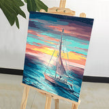 DIY Painting by number kit | Ship at sea