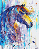 DIY Painting by number kit | Colorful horse