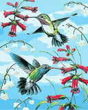 DIY Painting by number kit | Hummingbird