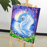 DIY Painting by number kit | Swan on the lake