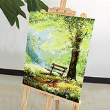 DIY Painting by number kit | Deep mountain green forest