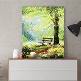 DIY Painting by number kit | Deep mountain green forest