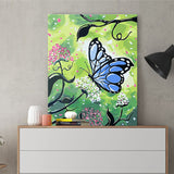 DIY Painting by number kit | Butterfly on flower