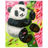 DIY Painting by number kit | Panda climbing bamboo