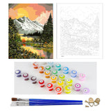 DIY Painting by number kit | Wild natural scenery