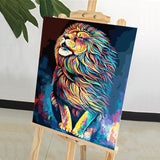 DIY Painting by number kit | Lion