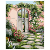 DIY Painting by number kit | Garden gate