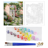 DIY Painting by number kit | Garden gate