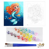 DIY Painting by number kit | Mermaid