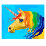 DIY Painting by number kit | Unicorn