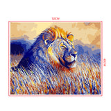 DIY Painting by number kit | Animal lion