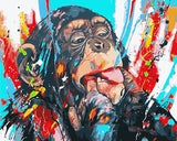 DIY Painting by number kit | Animal orangutan