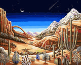 DIY Painting by number kit | Desert at night