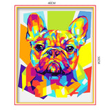 DIY Painting by number kit | Colorful dog