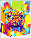 DIY Painting by number kit | Colorful dog