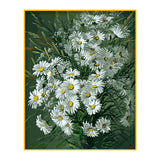 DIY Painting by number kit | White daisy flower
