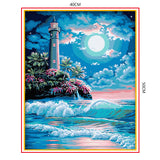 DIY Painting by number kit | Lighthouse by the sea