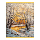 DIY Painting by number kit | Winter landscape