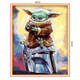 DIY Painting by number kit | Baby Yoda