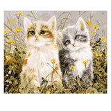 DIY Painting by number kit | Two kittens