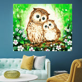 DIY Painting by number kit | Cute owls
